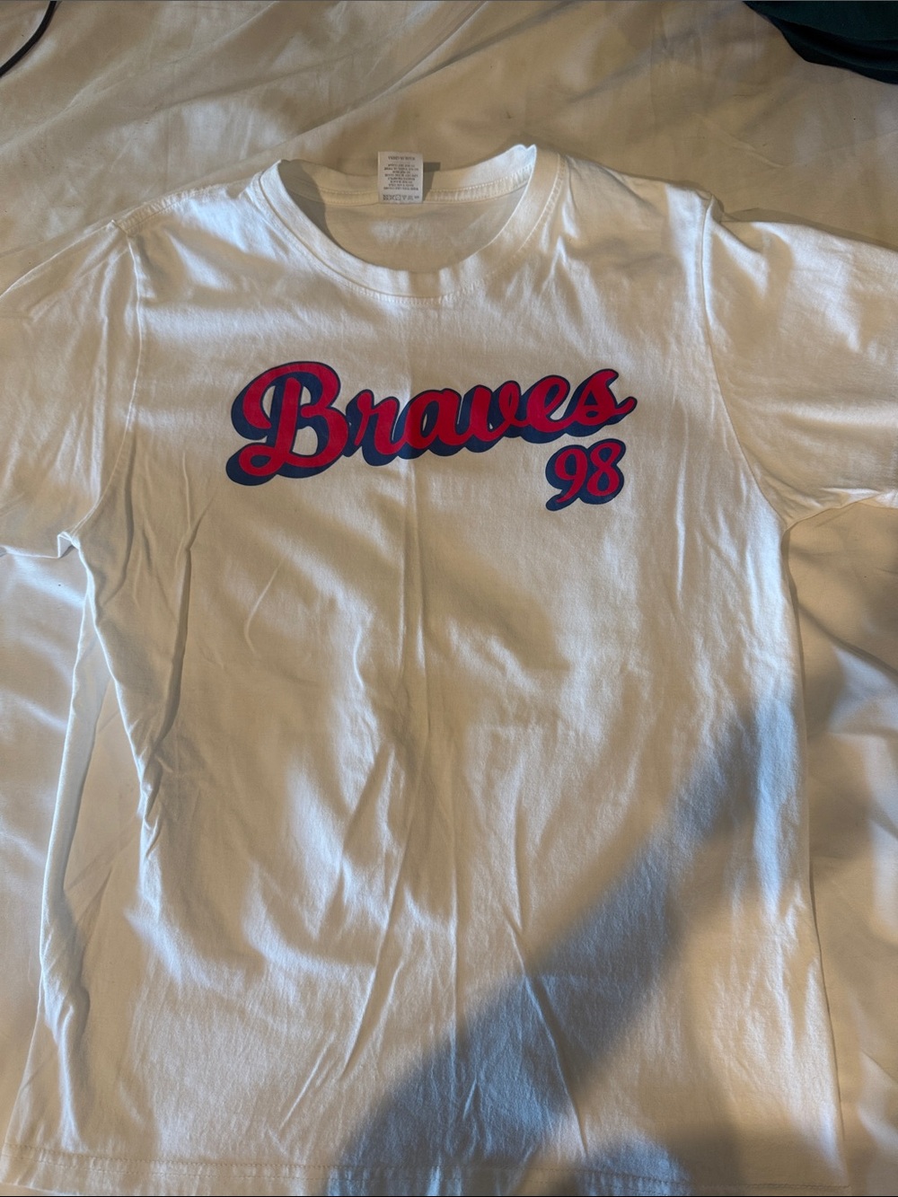 Morgan Wallen Braves 98 White Short Sleeve Tee